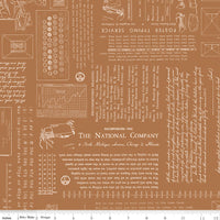 TYPE/ography Cinnamon Yardage by Lori Holt of Bee in My Bonnet for Riley Blake Designs | C16850-CINNAMON
