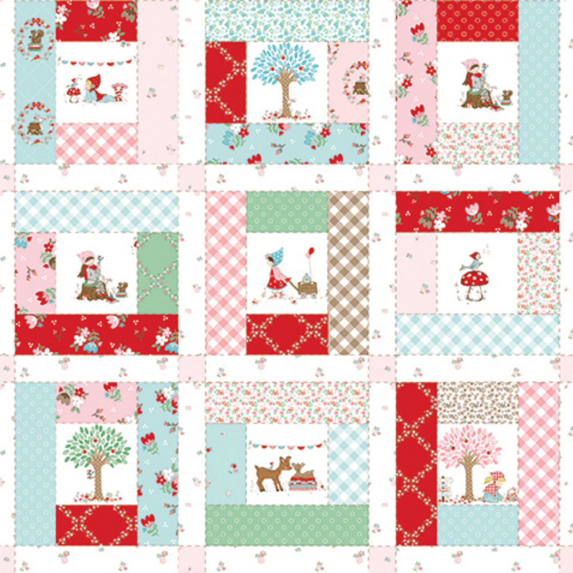 Whimsical Woodland Cheater Print Multi Yardage by Tasha Noel for Riley Blake Designs | C17649-MULTI