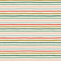 Rifle Paper Holiday Classics Multi Metallic Festive Stripe Yardage for Cotton and Steel | RP609-MU1M | REMNANT FAT QUARTER