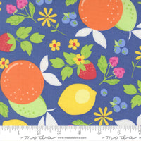 Fruit Salad Fruits Cobalt Yardage by Corey Yoder for Moda Fabrics | 29240 24