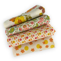 Fat Quarter Bundle Low Volume | Happy Daze by Chloe’s Closet for Moda Fabrics | 4 Fat Quarters | Curated Bundle