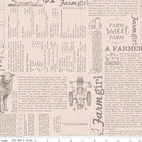 PRESALE Farmers Daughter Farm Life Background Rustic Yardage by Lori Holt of Bee in My Bonnet for Riley Blake Designs | C17190-RUSTIC