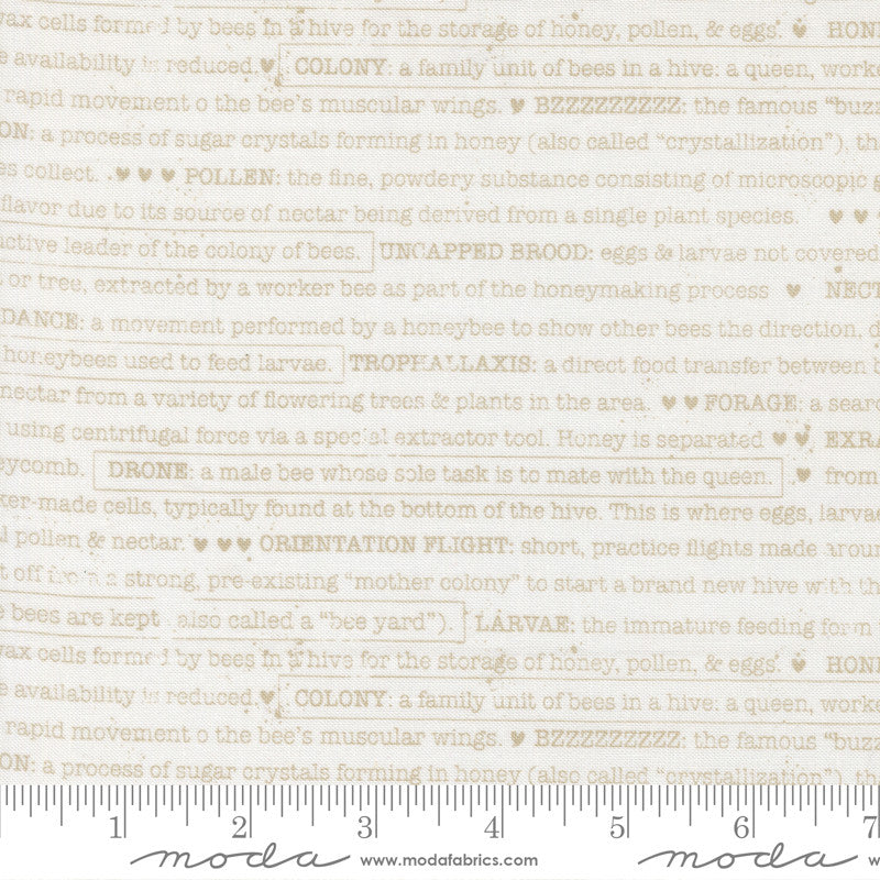 PRESALE Wild Honey Buzz Words Daisy Yardage by Lella Boutique for Moda Fabrics | 5254 11