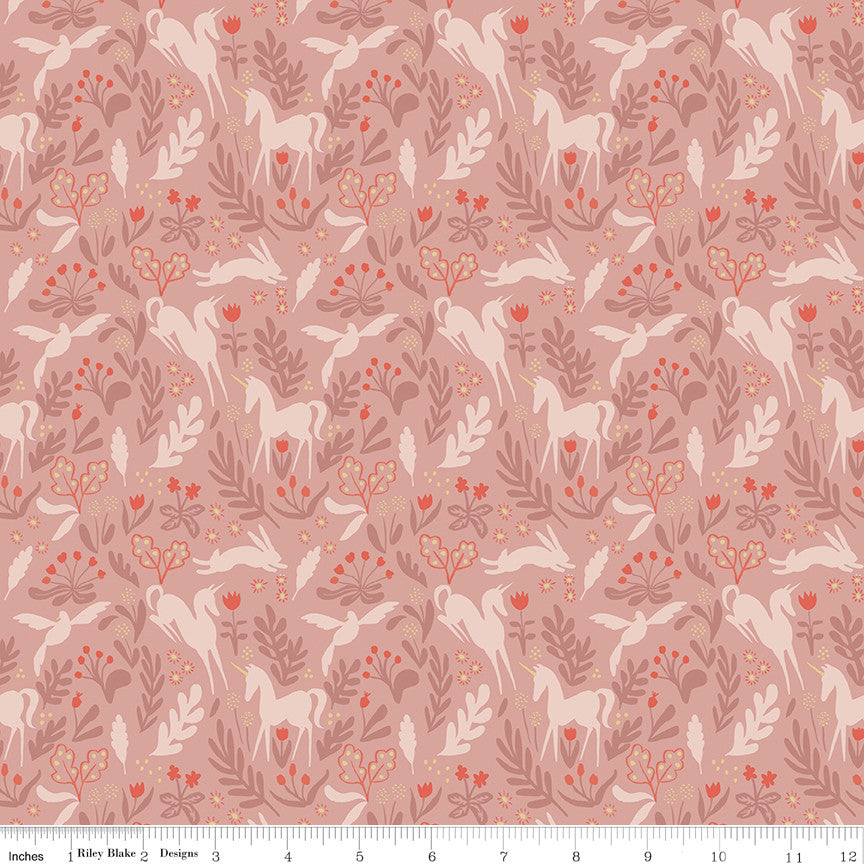 PRESALE Story Land Magic Folk Rose Yardage by Sarah Jane for Riley Blake Designs | C18303-ROSE