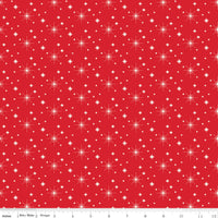 Glisten Stars Red Yardage by Sandy Gervais for Riley Blake Designs | C16227-RED