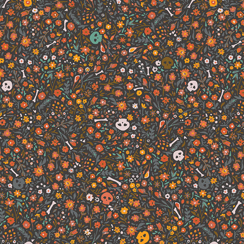 PRESALE Enshadow Boneyard Ember Yardage by Katarina Roccella for Art Gallery Fabrics | ENW-49403