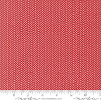 PRESALE Berry And Pine Yule Herringbone Cranberry Yardage by Lella Boutique for Moda Fabrics | 5246 14