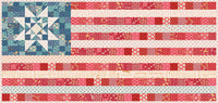 PRESALE Oh Beautiful Flag Runner & Amber Waves Mini Quilt Kit with Americana by Lori Holt of Bee in My Bonnet | KT-16081