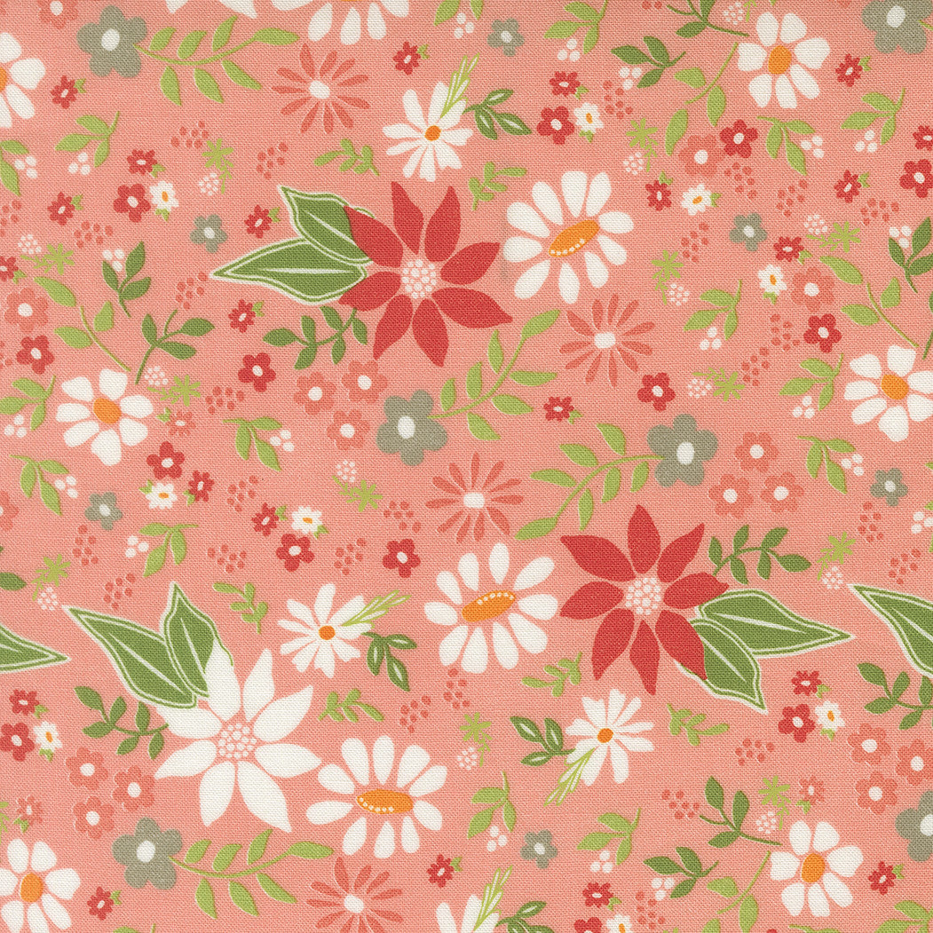 PRESALE Poinsettia and Pear Poinsettia Carnation Yardage by Sherri & Chelsi for Moda Fabrics | 37710 15