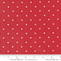 Grand Haven Star Check Scarlet Yardage by Minick & Simpson for Moda Fabrics | 14982 13