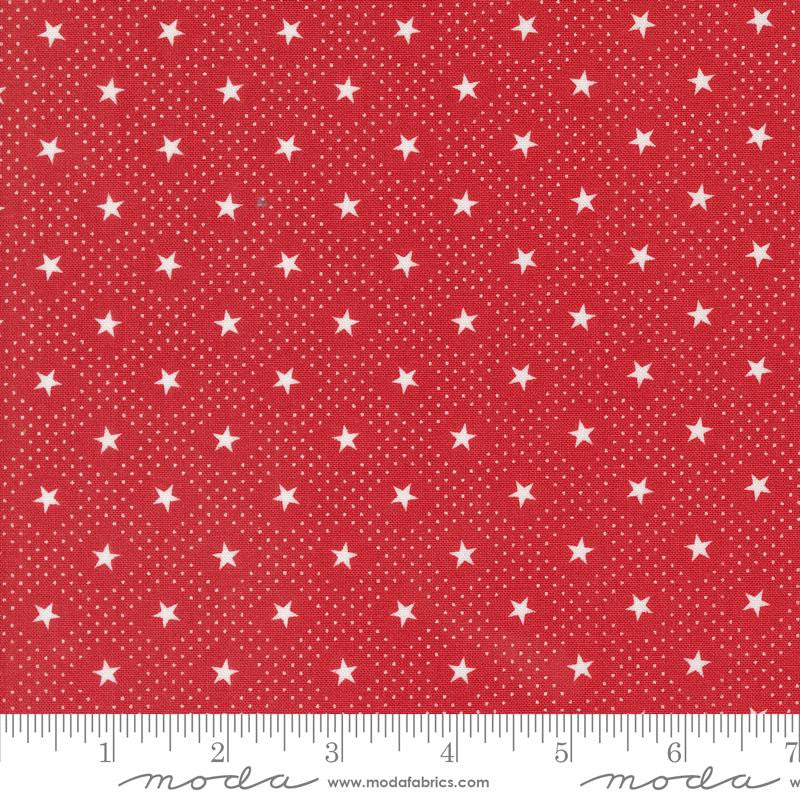 PRESALE Grand Haven Star Check Scarlet Yardage by Minick & Simpson for Moda Fabrics | 14982 13