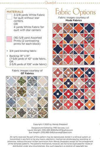 Quatrefoil Quilt Pattern by Wendy Sheppard | WS10 | Modern Quilt Pattern