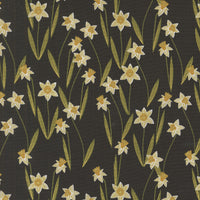 Bee Garden Darling Daffodils Metallic Black by Gingiber for Moda Fabrics | 48413 21M