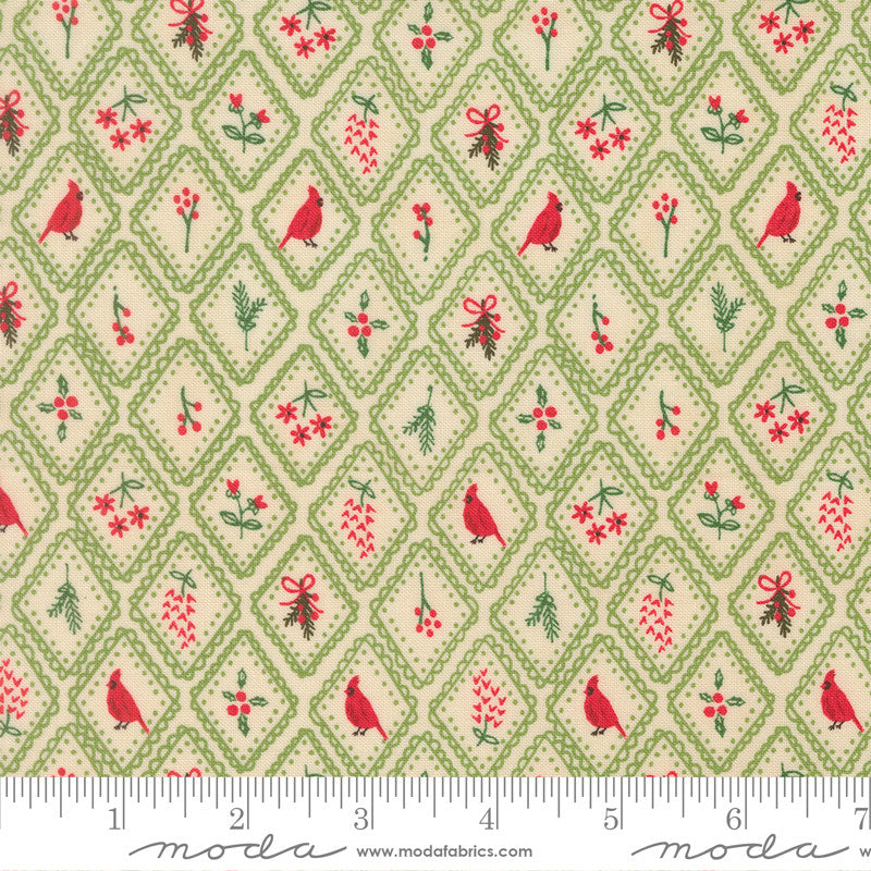 Holiday Cheer Christmas Charm Mistletoe Yardage by Stacy Iest Hsu for Moda Fabrics | 20974 13