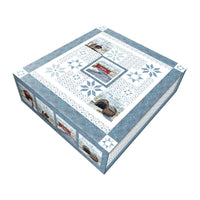 PRESALE Snowflakes Over Covered Bridges Quilt Kit Boxed With Covered Bridges in Winter by Tara Reed | KT-18000