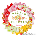Picnic Florals Pink Gingham Yardage by My Mind's Eye for Riley Blake Designs | C14614 PINK