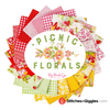 Picnic Florals Cream Garden Flower Yardage by My Mind's Eye for Riley Blake Designs | C14611 CREAM