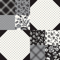 Midnight Meadow Cream Cheater Print Yardage by My Mind's Eye for Riley Blake Designs | C15327-CREAM