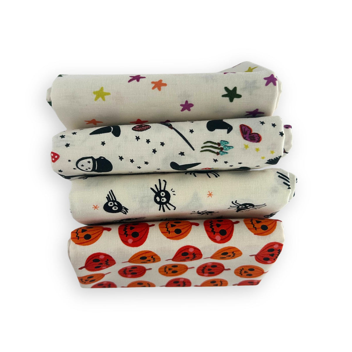 Halloween Fat Quarter Bundle Low Volume | Freaky Familiars by Ruby Star Society | 4 Fat Quarters | Curated Bundle