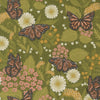 Bee Garden Summer Butterfly Metallic Ivy by Gingiber for Moda Fabrics | 48412 12M