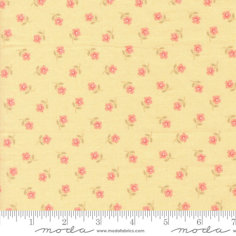 PRESALE Handmade Sweetness Posies Sunshine Yardage by Heather Briggs of My Sew Quilty Life for Moda Fabrics | 31794 12