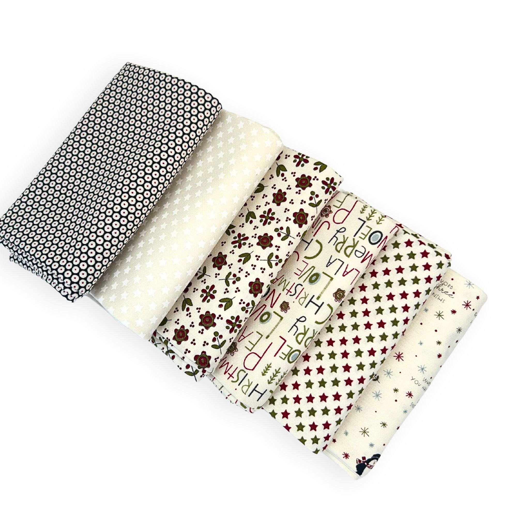 Fat Quarter Bundle Vanilla | Chilly by Sweetwater for Moda Fabrics | 6 Fat Quarters | Curated Bundle