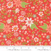 PRESALE Poinsettia and Pear Poinsettia Geranium Yardage by Sherri & Chelsi for Moda Fabrics | 37710 16