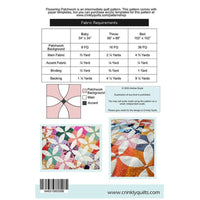 Flowering Patchwork Quilt Pattern by Crinkly Quilts | CQ 012