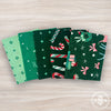 Tiny Christmas Custom Fat Quarter Bundle Green by Lizzy House for Moda Fabrics | 5 Fat Quarters