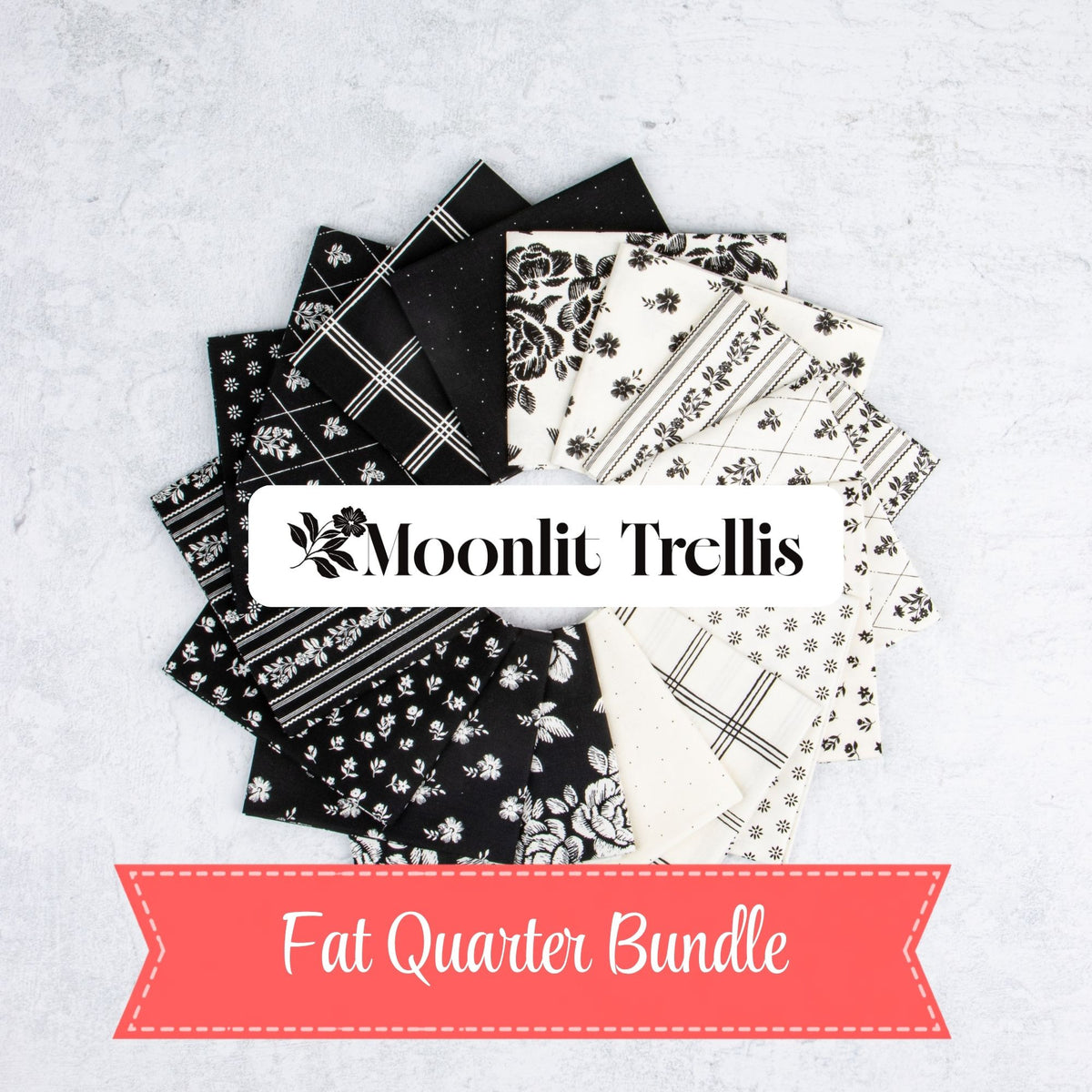 PRESALE Moonlit Trellis Fat Quarter Bundle by My Mind’s Eye for Riley Blake Designs | 16 Fat Quarters | FQ-18210-16