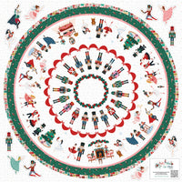 Nutcracker Tradition Home Décor Tree Skirt Panel by Jennifer Long for Riley Blake Designs | Panel size is 54" x 54" | HD17679-PANEL