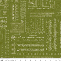 TYPE/ography Parsley Yardage by Lori Holt of Bee in My Bonnet for Riley Blake Designs | C16850-PARSLEY