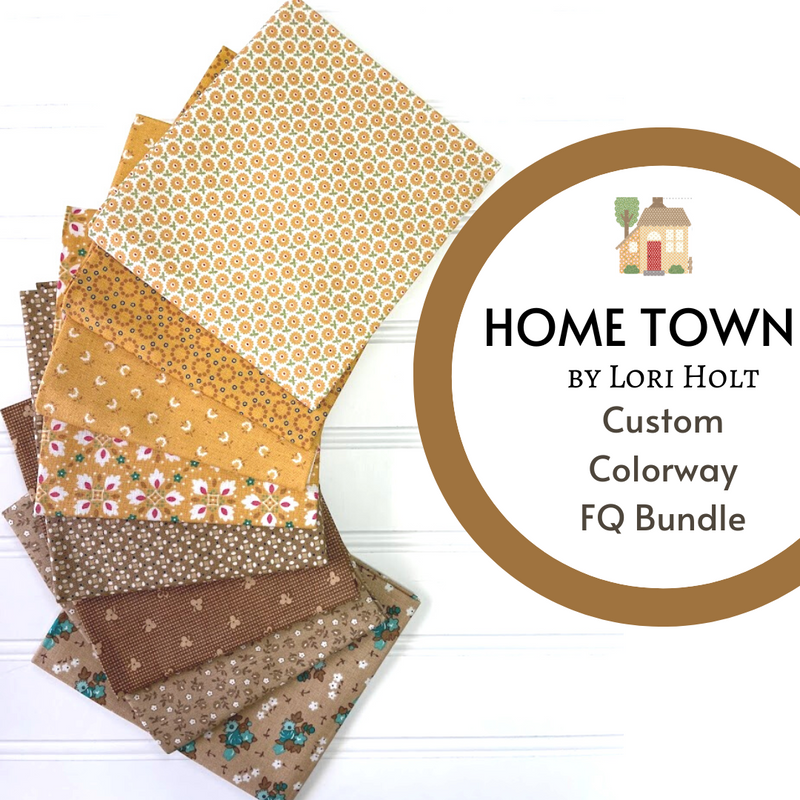 Home Town Golden Hour Custom Colorway Bundle by Lori Holt for Riley Blake Designs | Custom Bundle | 7 FQs