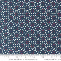 Vintage Navy Petals Yardage by Sweetwater for Moda Fabrics | 55655 13