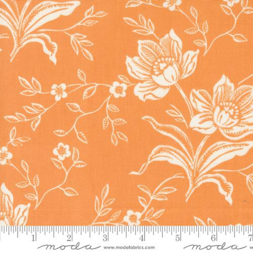 Denim and Daisies Woodcut Bloom Butterscotch Yardage by Fig Tree for Moda Fabrics | 35380 14