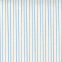 Nantucket Summer Stripe Cream Blue Yardage by Camille Roskelley for Moda Fabrics | 55267 24