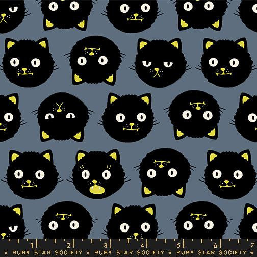 Good Spirits Scaredy Cats Ghostly Yardage by Ruby Star Society Halloween Fabric| RS5137 13G | Cut Options