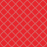 Whimsical Woodland Lattice Red Yardage by Tasha Noel for Riley Blake Designs | C17643-RED