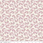 Heirloom Red Sprigs Cream Yardage by My Mind's Eye for Riley Blake Designs |C14342 CREAM Quilting Cotton