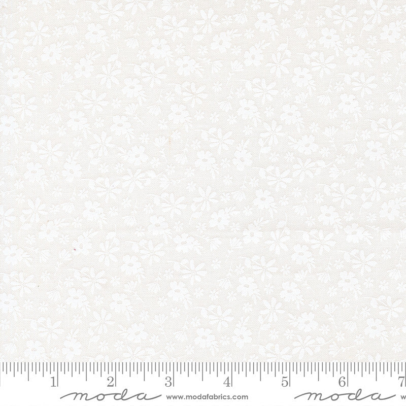 PRESALE Delightfully Yours Blossoms Cloud White by Sherri & Chelsi for Moda Fabrics | 37701 21