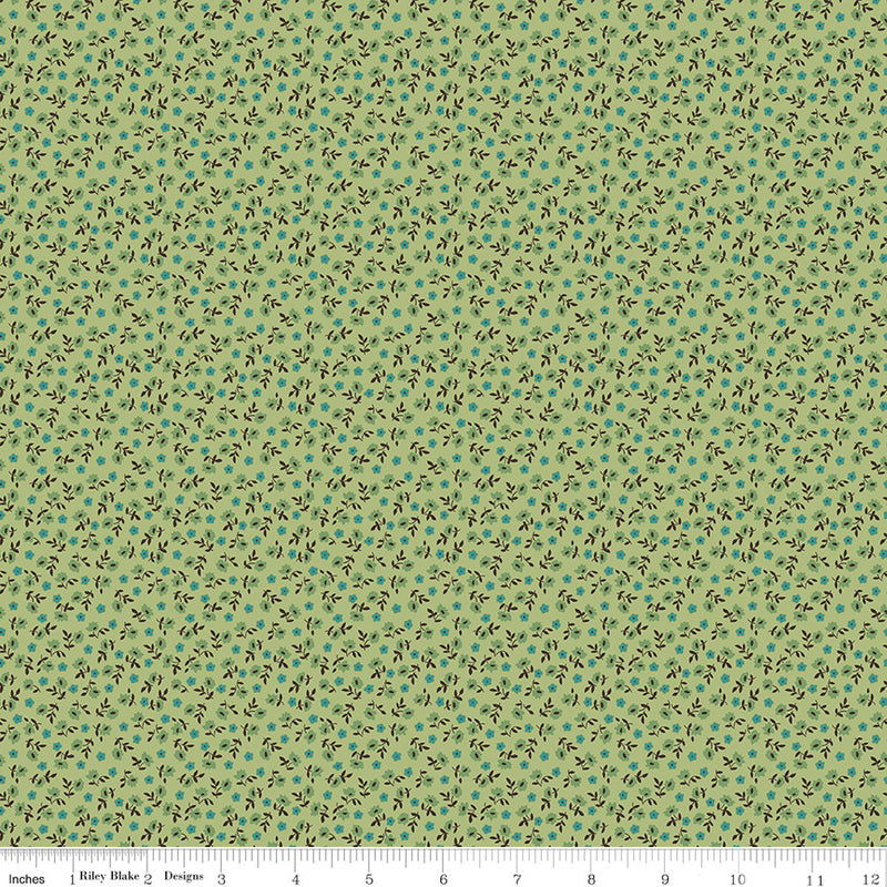 Sale! Home Town Lettuce Bodell Yardage by Lori Holt for Riley Blake Designs |C13594 LETTUCE