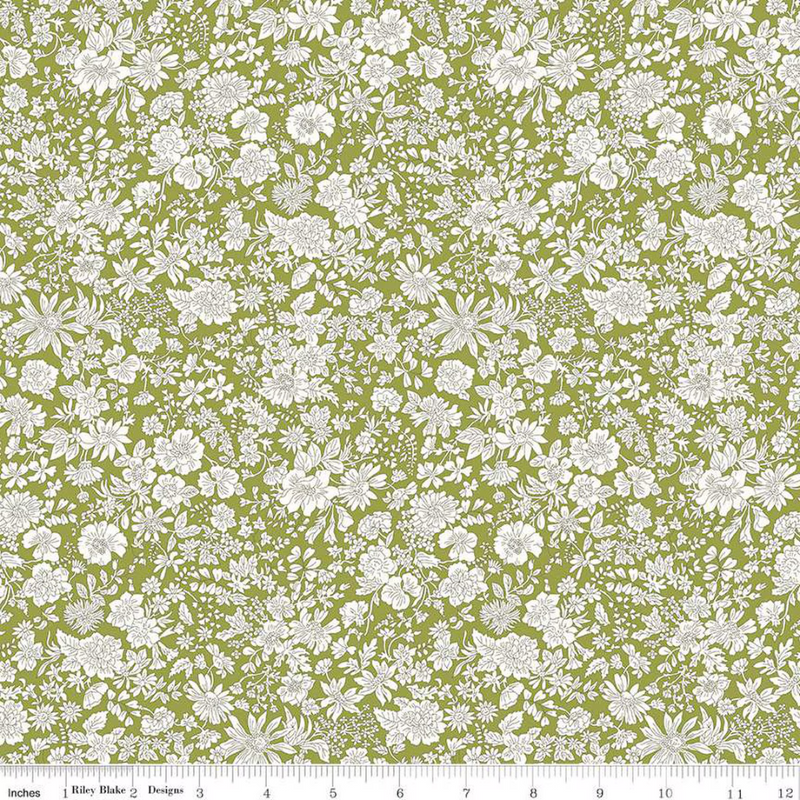 Liberty Fabrics Emily Belle Caterpillar Yardage for Riley Blake Designs Premium Cotton Fabric | 01666440A