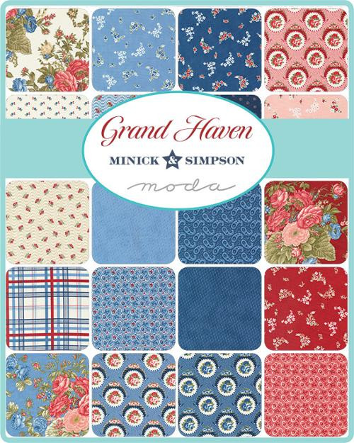 Grand Haven Mini Charm Pack by Minick & Simpson for Moda Fabrics | 42 Pieces Assorted | 14980MC