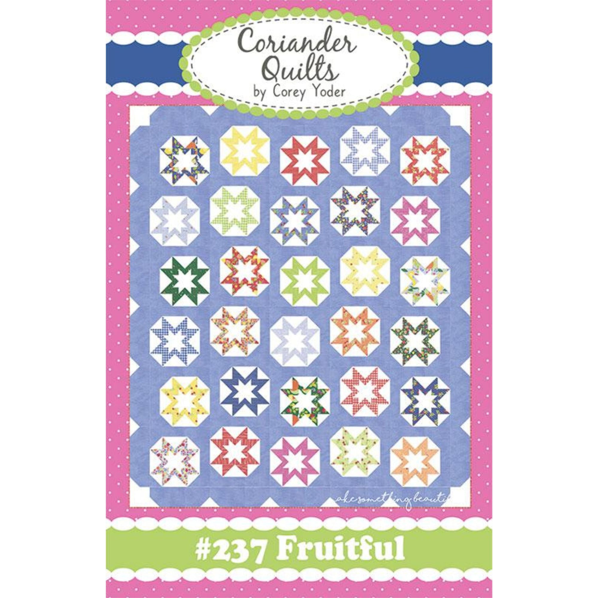 Fruitful Custom Quilt Kit With Fruit Salad by Corey Yoder of Coriander Quilts | Quilt Size 68" x 80"