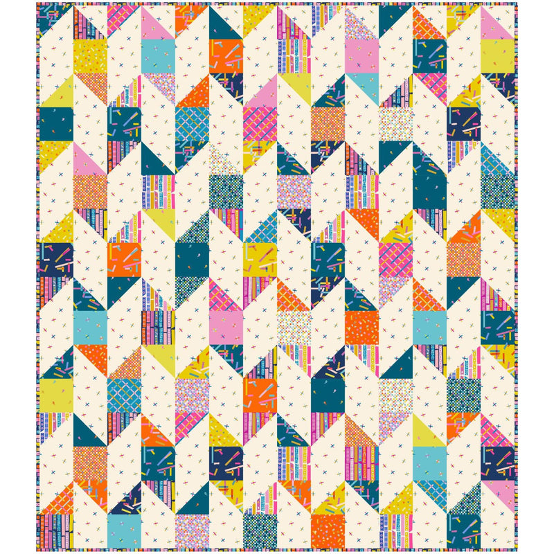 Board and Batten Custom Quilt Kit With Washi Plus by Rashida Coleman Hale | Quilt Size 56" x 64"