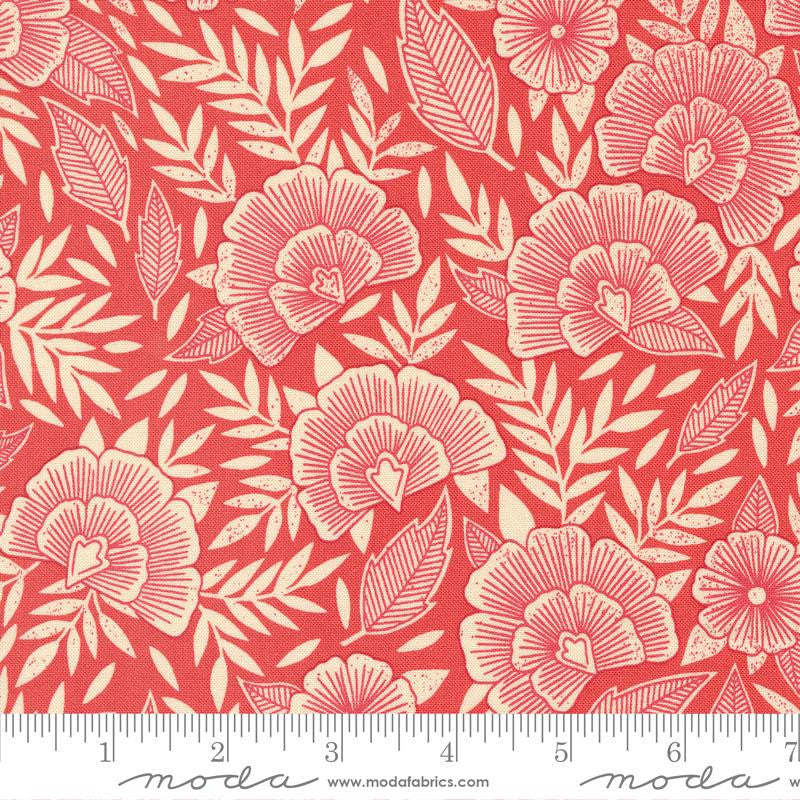 Flower Press Ginger Scatter Yardage by Katharine Watson for Moda Fabrics | 3301 18