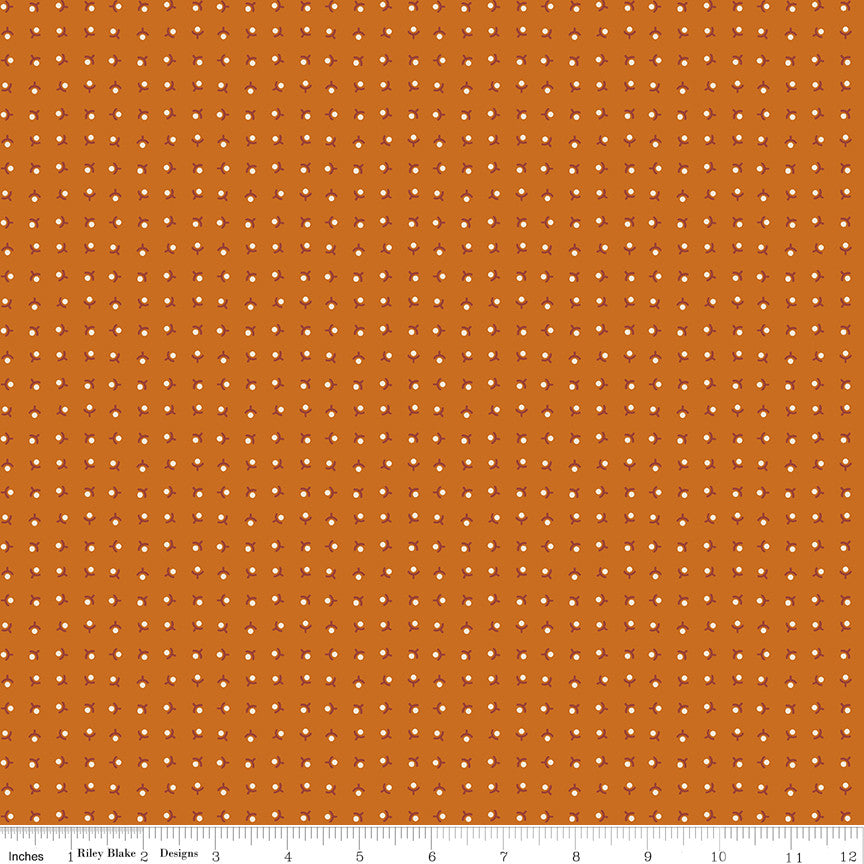 PRESALE Baked With Love Memories Amber Yardage by Lori Holt of Bee in My Bonnet | C17793-AMBER