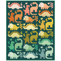 PRESALE Dinosaurs Quilt Kit With Popcorn by Elizabeth Hartman for Moda Fabrics | Quilt Size 69” x 85”