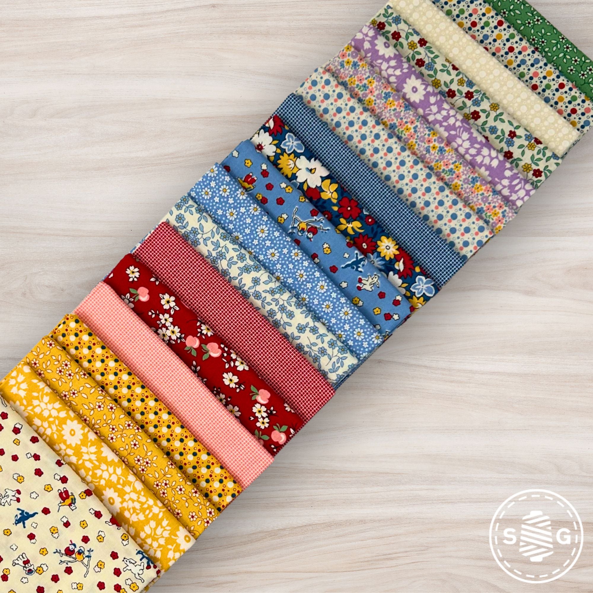 30s Playtime Custom Fat Quarter Bundle by Linzee McCray for Moda Fabrics | 19 FQs