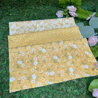 PRESALE My Secret Garden Custom Fat Quarter Bundle Yellow by Stacy Iest Hsu for Moda Fabrics | 3 FQs | Curated Bundle